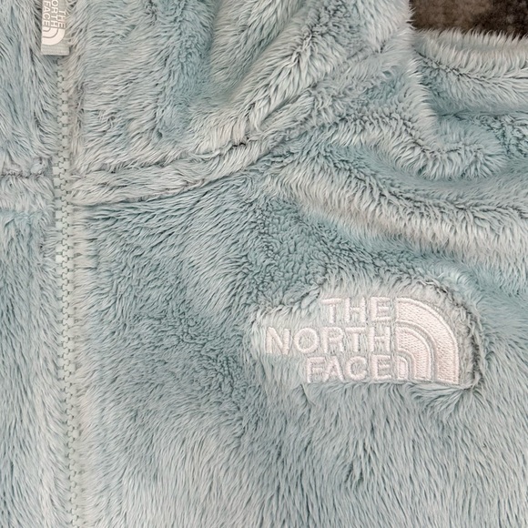 🩵 The North Face Kids Ice Blue Osolita Full Zip Cropped Fleece Jacket - Picture 5 of 9